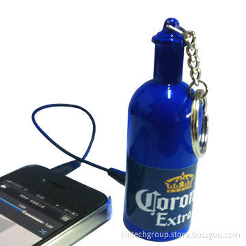 Portable Speakers, Low Price for Promotional Gifts, Bottle-shaped Design